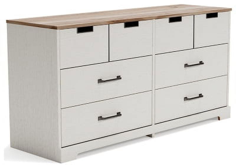 Signature Design by Ashley Vaibryn Contemporary 6 Drawer Dresser, White