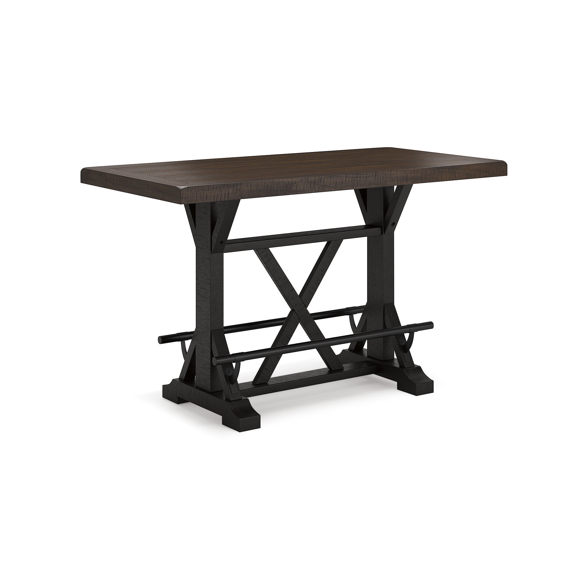 Valebeck 60" Brown and White Reclaimed Wood Counter Height Dining Table