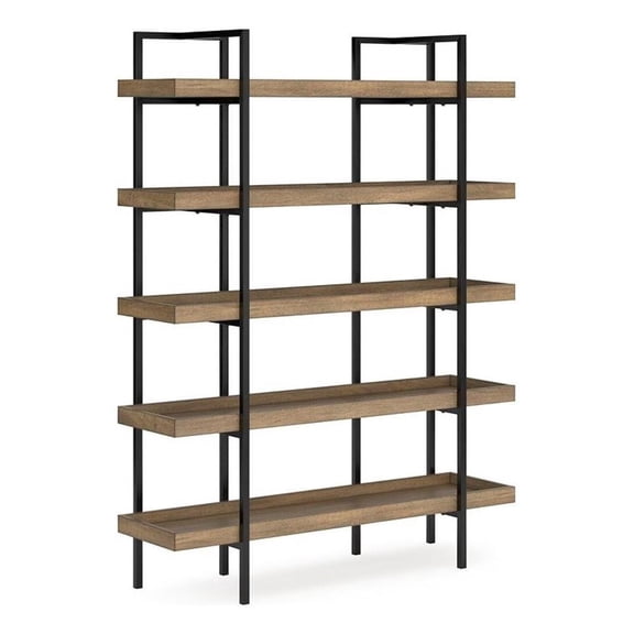 Signature Design by Ashley Valehurst 76" Bookcase in Light Brown