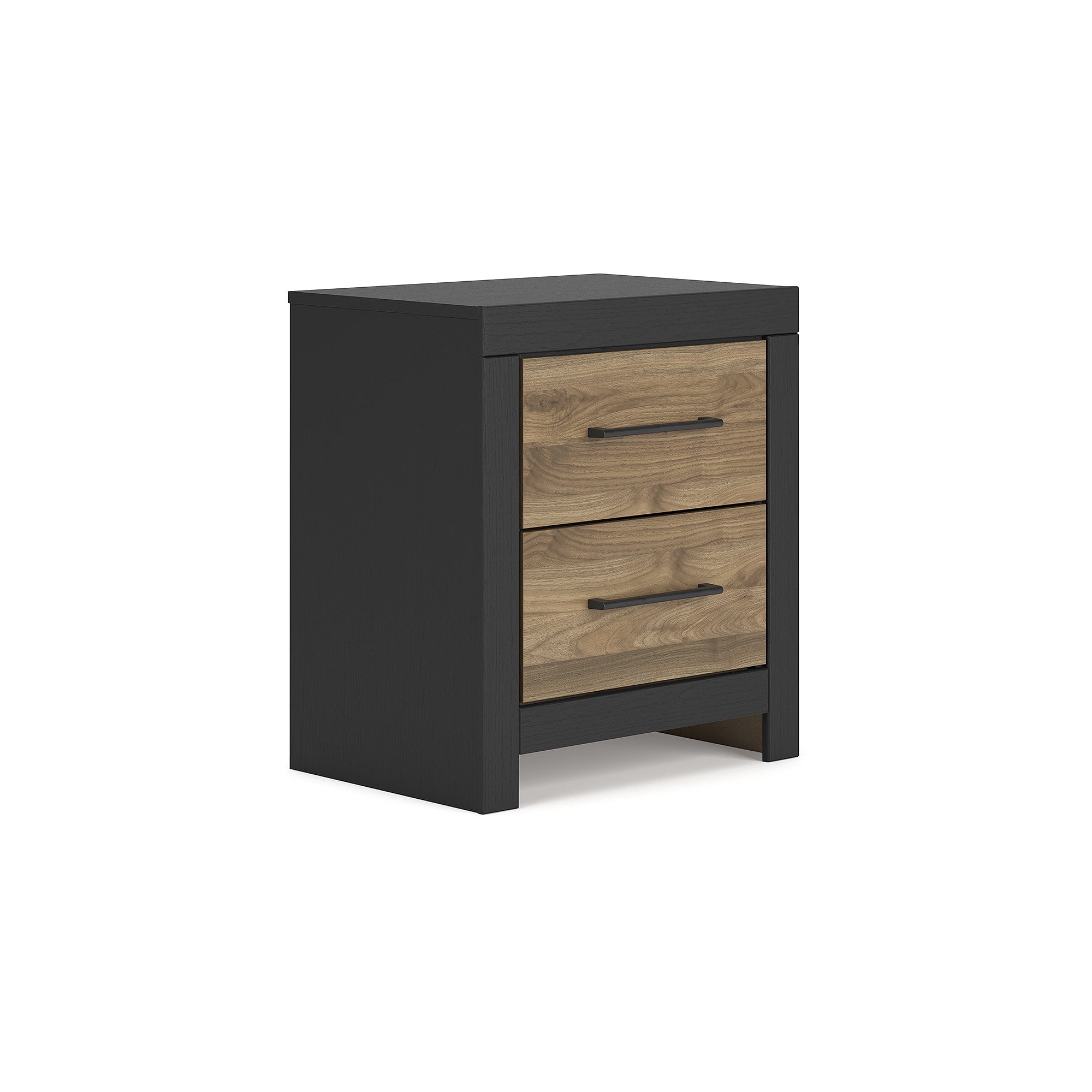 Vertani Nightstand - Black/Honey Brown Vertani Nightstand - Black/Honey Brown