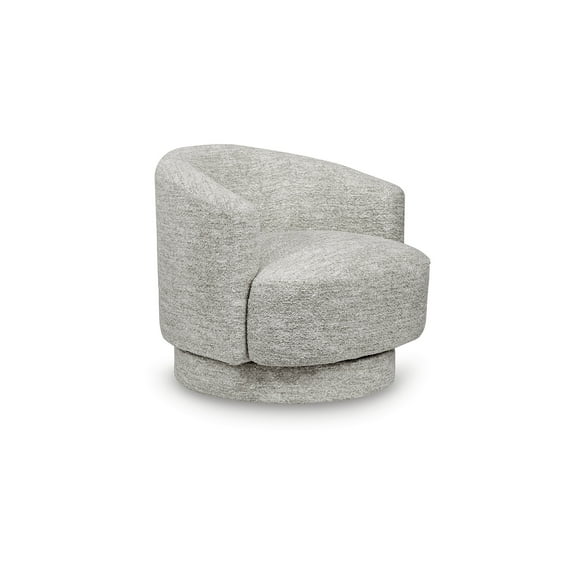 Signature Design by Ashley Wardsor 360-Degree Swivel Accent Chair in Stone Gray
