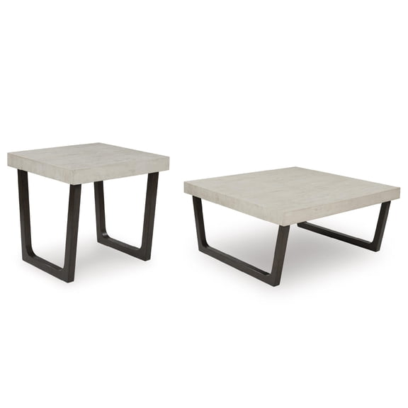 Signature Design by Ashley Westenfort 2-Piece Coffee Table Set with End Table - Espresso/Gray Finish