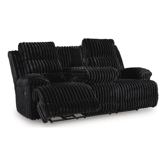 Signature Design by Ashley Westover Lane Power Reclining Sofa in Onyx