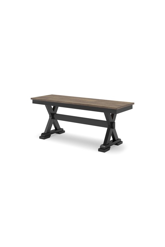 Wildenauer 50" Dining Bench, Brown & Black