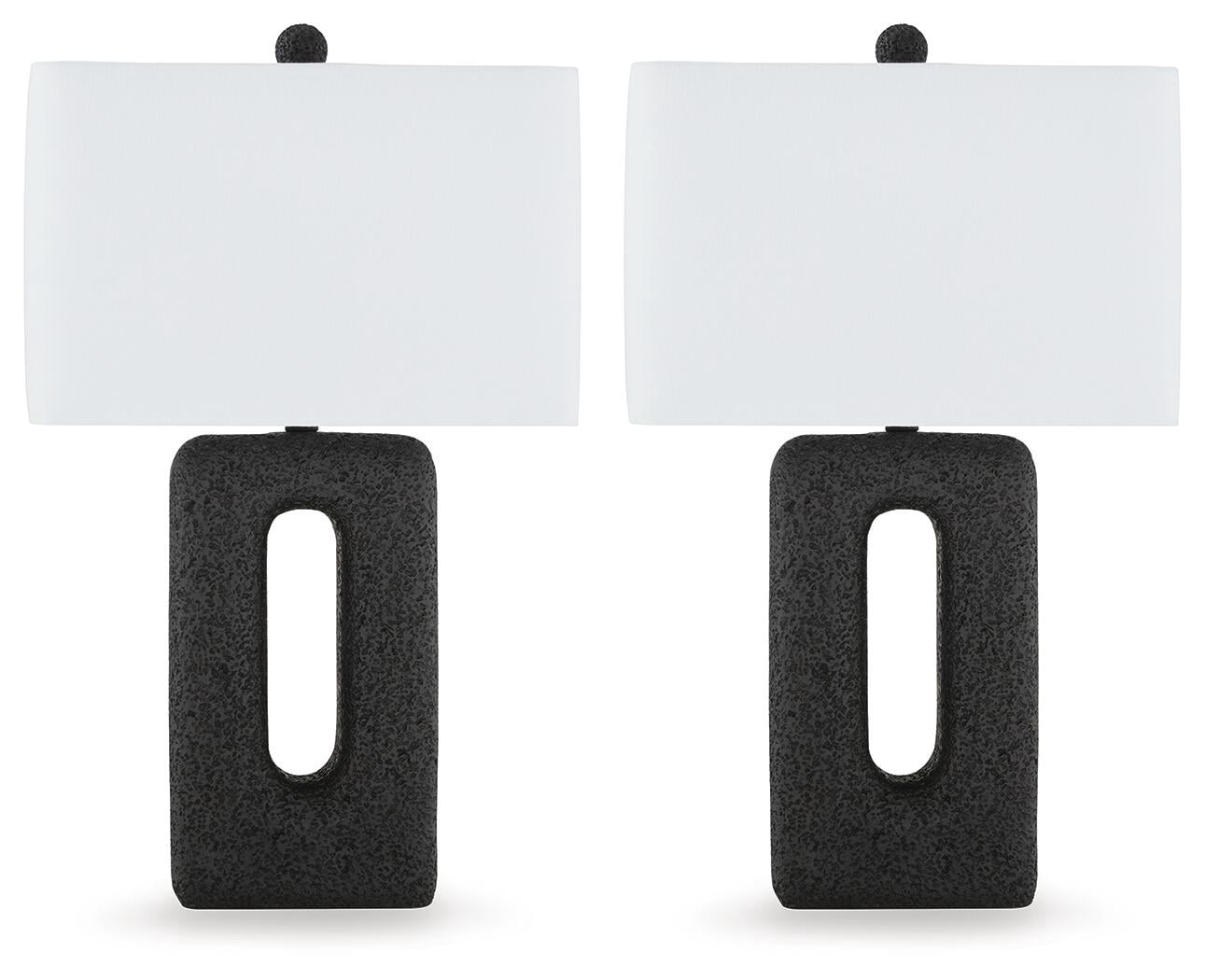 Signature Design by Ashley Wimmings Table Lamp (Set of 2), Black