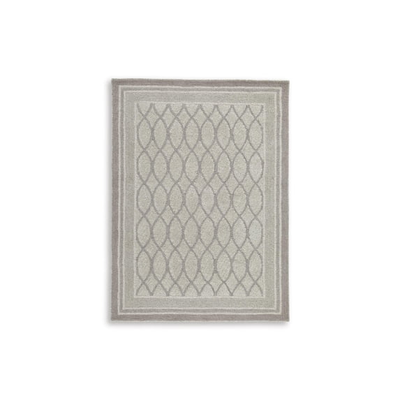 Signature Design by Ashley Wimney 5' x 7' Area Rug, Gray Traditional