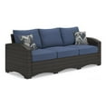 thumbnail image 1 of Signature Design by Ashley Windglow Blue & Brown Outdoor Sofa with Cushion, 1 of 3