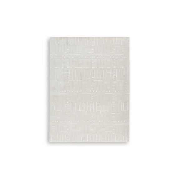 Signature Design by Ashley Wolbert 8' x 10' Area Rug, Tan Ivory Abstract