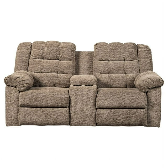 Signature Design by Ashley Workhorse Reclining Loveseat with Console in ...