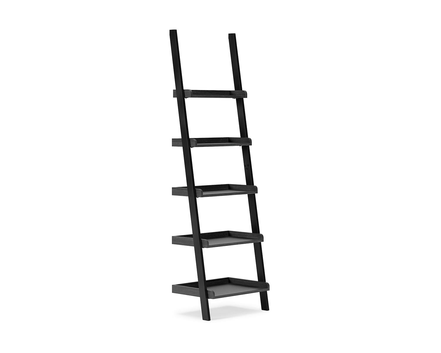 Signature Design by Ashley Yarlow Industrial 70 5-Tier Leaning Ladder Bookcase