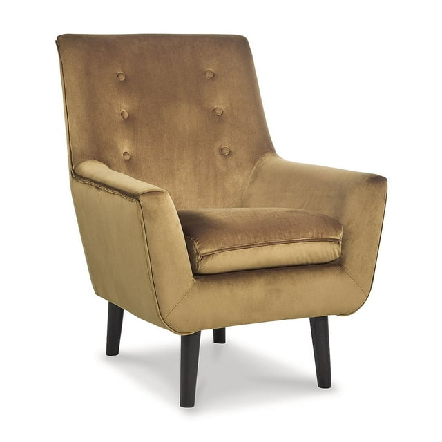 Signature Design by Ashley Zossen Contemporary Velvet Accent Chair, Amber
