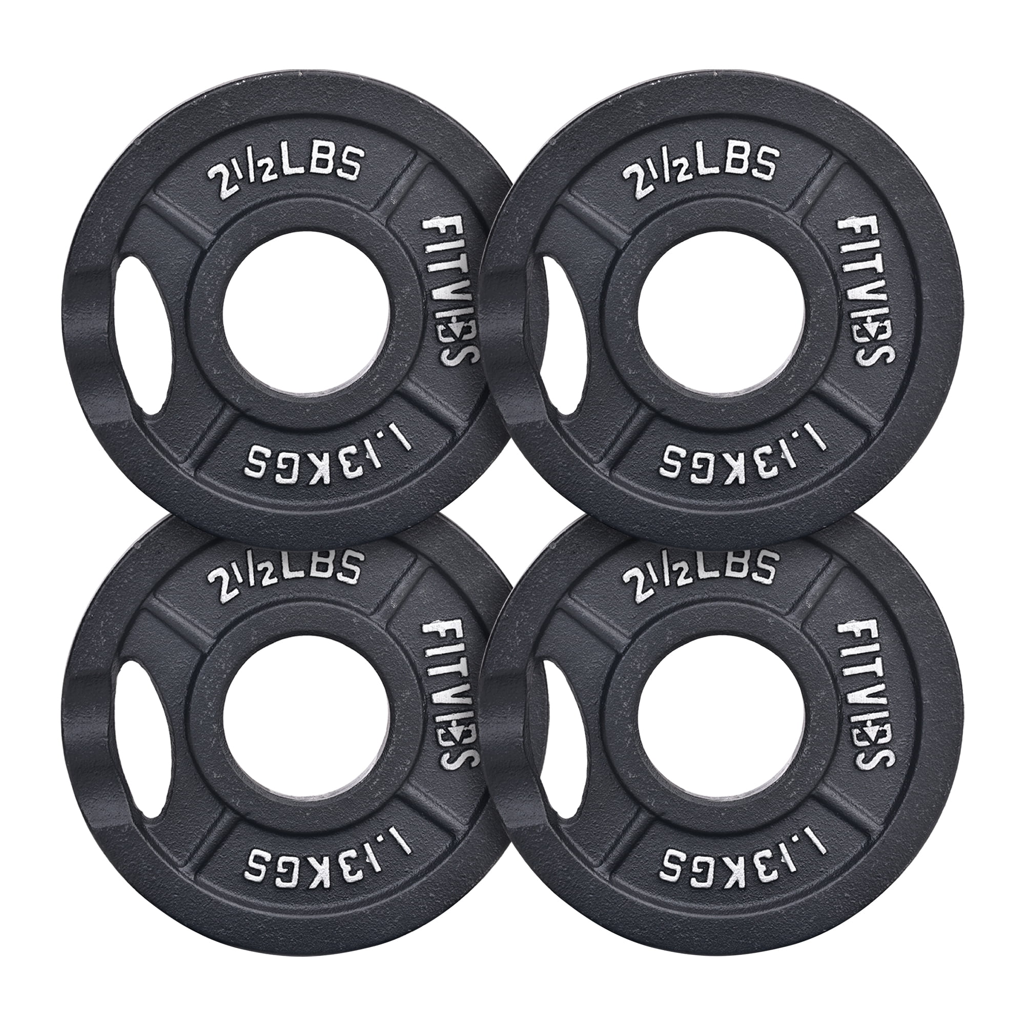 Lettering Weights Signature Fitness 2-Grip Olympic Cast Iron Weight Plates, 2-Inch Hole ...