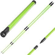 Signature Fitness 48" Collapsible Golf Alignment Sticks, 2-Pack Golf Swing Trainer & Practice Rods,Green
