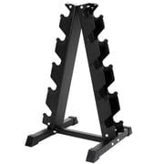 Signature Fitness A-Frame Dumbbell Rack for 5 Pairs of Hex Dumbbells, Black