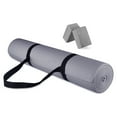 thumbnail image 1 of Signature Fitness All Purpose High Density No Tear Exercise Yoga Mat, Gray, 1 of 6