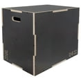 thumbnail image 1 of Signature Fitness 30" x 24" x 20" Plyo Box Non-Slip Jump Platform, Home Gym Workout, Gray, 1 of 7