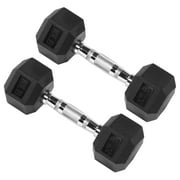 Signature Fitness Hex Dumbbells Strength Workout Equipment Set, 10 lbs