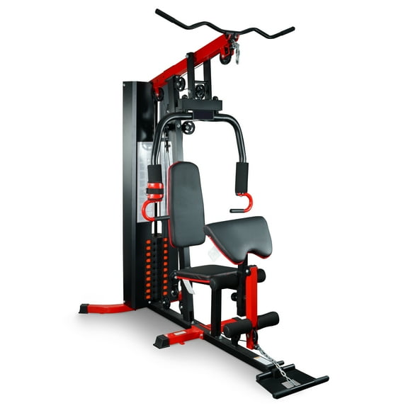 Signature Fitness LX750/LX760 Multifunctional Home Gym Trainer – Full-Body Workout Station with 122.5LB Weight Stack, Includes Installation Video