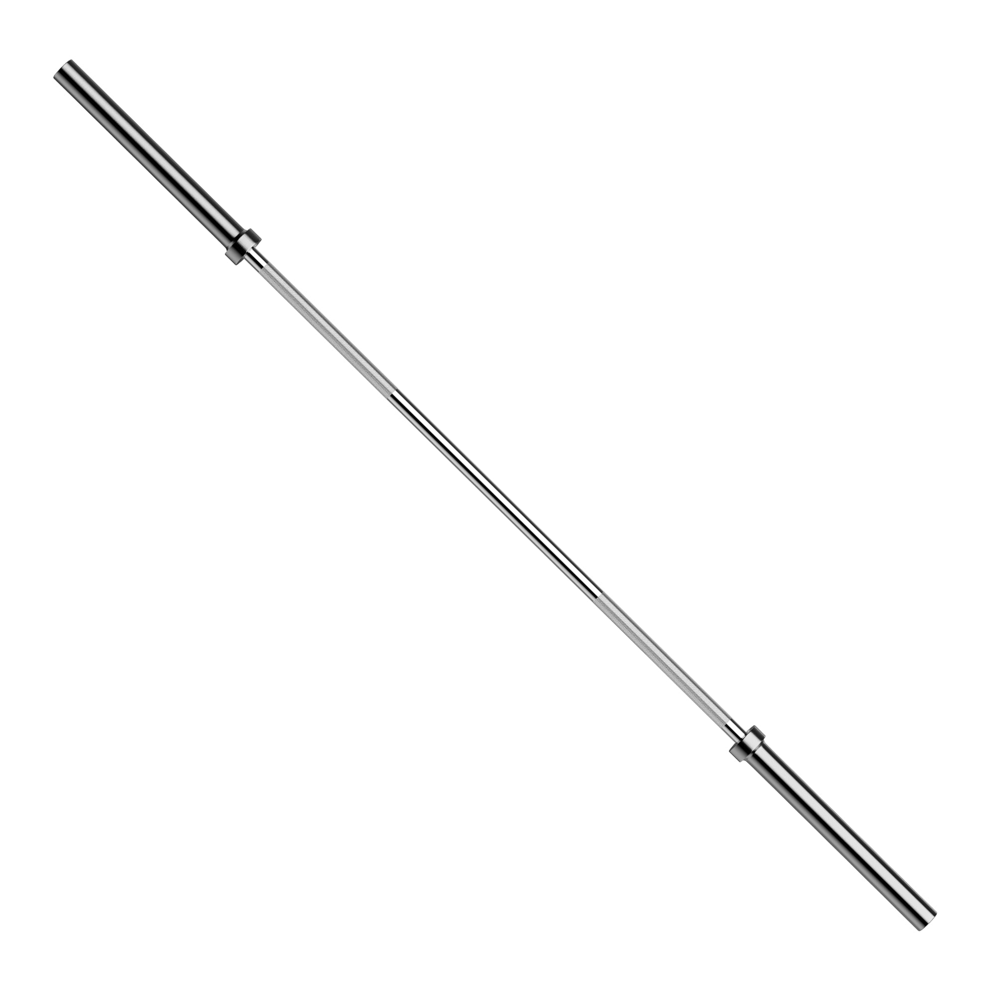 Signature Fitness Olympic Barbell, Alloy Steel, Silver, 2-Inch Sleeve, Available in 5FT, 6FT, and 7FT, Strength Training Weightlifting Bar for Home Gym