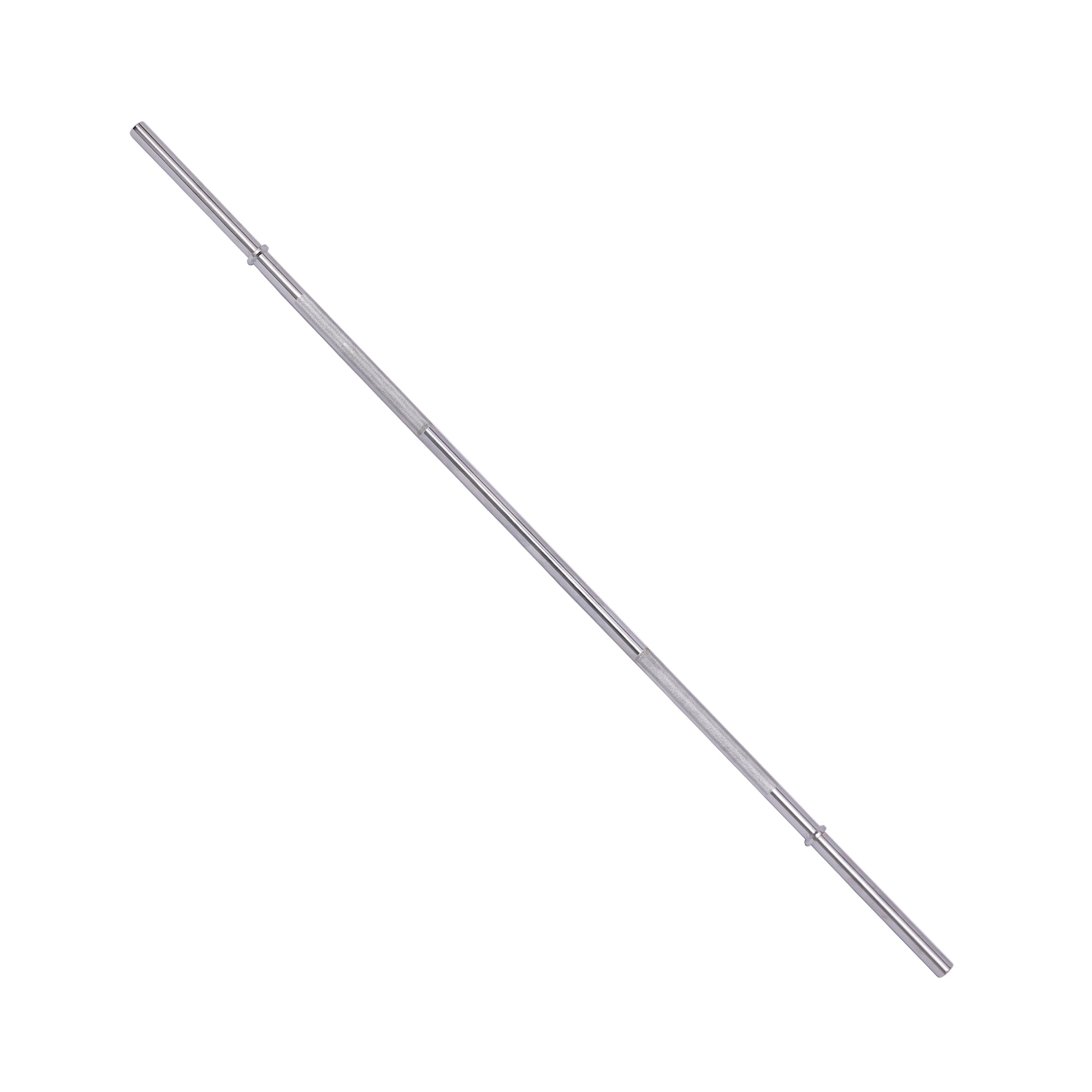 Signature Fitness Olympic Barbell, Straight Alloy Steel Weightlifting Bar, Silver Finish, 5/6/7 FT Options