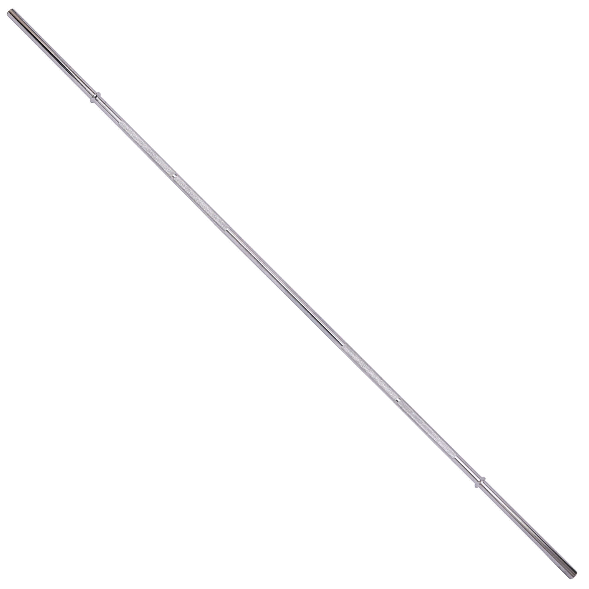 Signature Fitness Olympic Barbell, Straight Alloy Steel Weightlifting Bar, Silver Finish, 5/6/7 FT Options