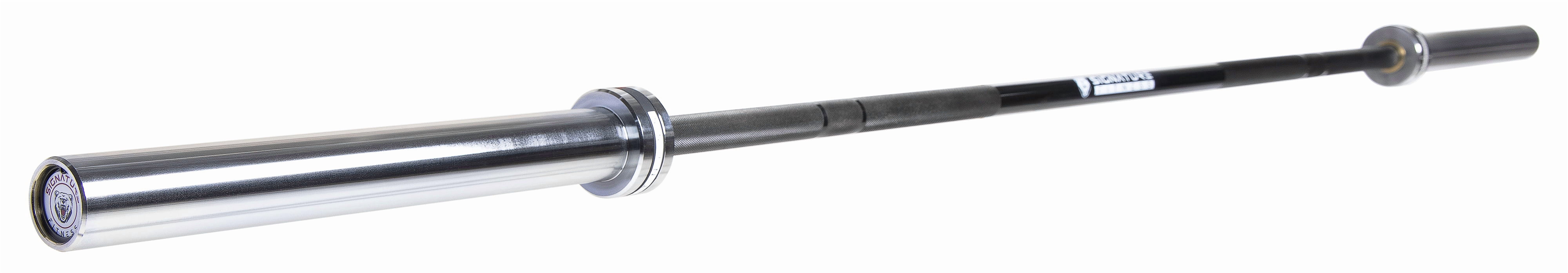 Signature Fitness Olympic Competition Barbells in Cerakote and Black Zinc, 190K PSI Rated for 1,500 Pounds