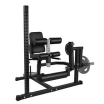 Signature Fitness Seated Leg Extension Machine, Black Iron Construction, Lower Body Strength Training Equipment for Home Gym