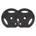 thumbnail image 1 of Signature Fitness Standard 20 Pound Coded Weight Plate, Black (Set of 2), 1 of 6