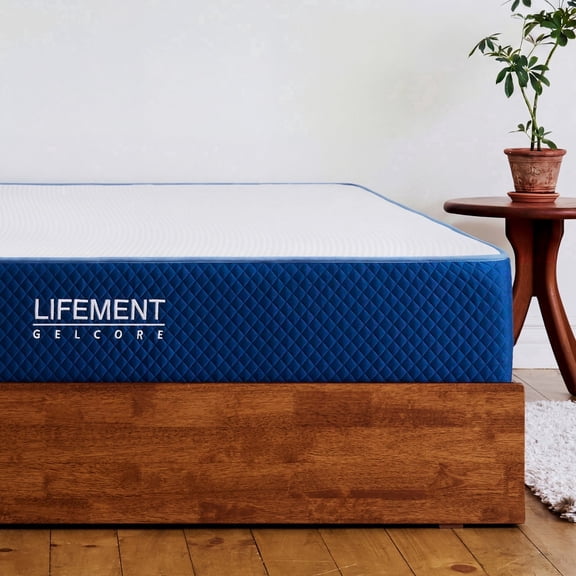 LIFEMENT Twin Gel Core Grid Mattress, Advanced Gel Core Grid, Medium Firm, Motion Isolation & Pressure Relief, CertiPUR-US Certified, 10 Inch