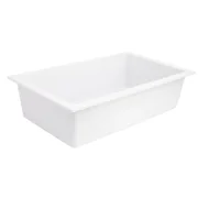 Signature Hardware 419618 Holcomb 30" Undermount Single Basin Granite Composite Kitchen Sink White