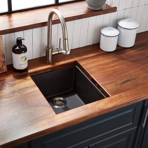Signature Hardware 450400 Holcomb 16" Undermount Single Basin Granite Composite Kitchen