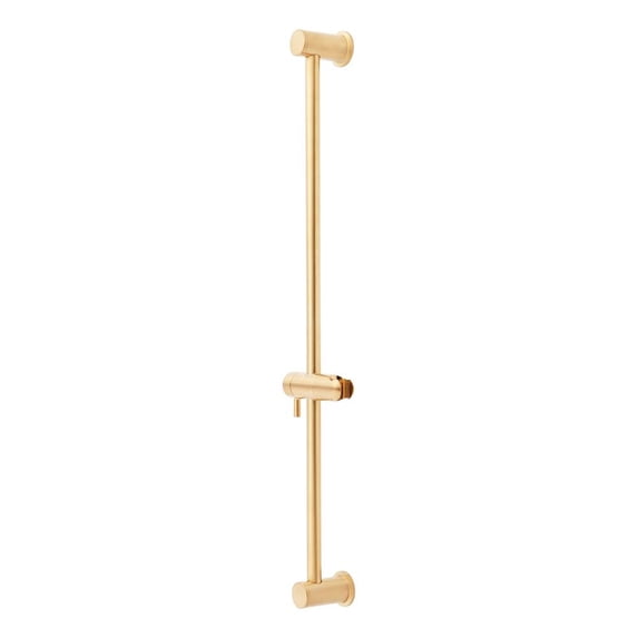 Signature Hardware 476856 Contemporary Slide Bar for Hand Shower, Brushed Gold