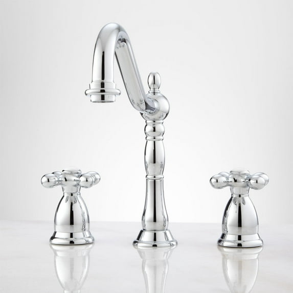 Signature Hardware 900890 Victorian 1.2 GPM Widespread Bathroom Faucet - Chrome