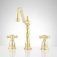 thumbnail image 1 of Signature Hardware 900890 Victorian 1.2 GPM Widespread Bathroom Faucet - Brass, 1 of 7