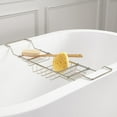 thumbnail image 1 of Open Box Signature Hardware 902478 Nottingham Brass Tub Caddy - Nickel, 1 of 1