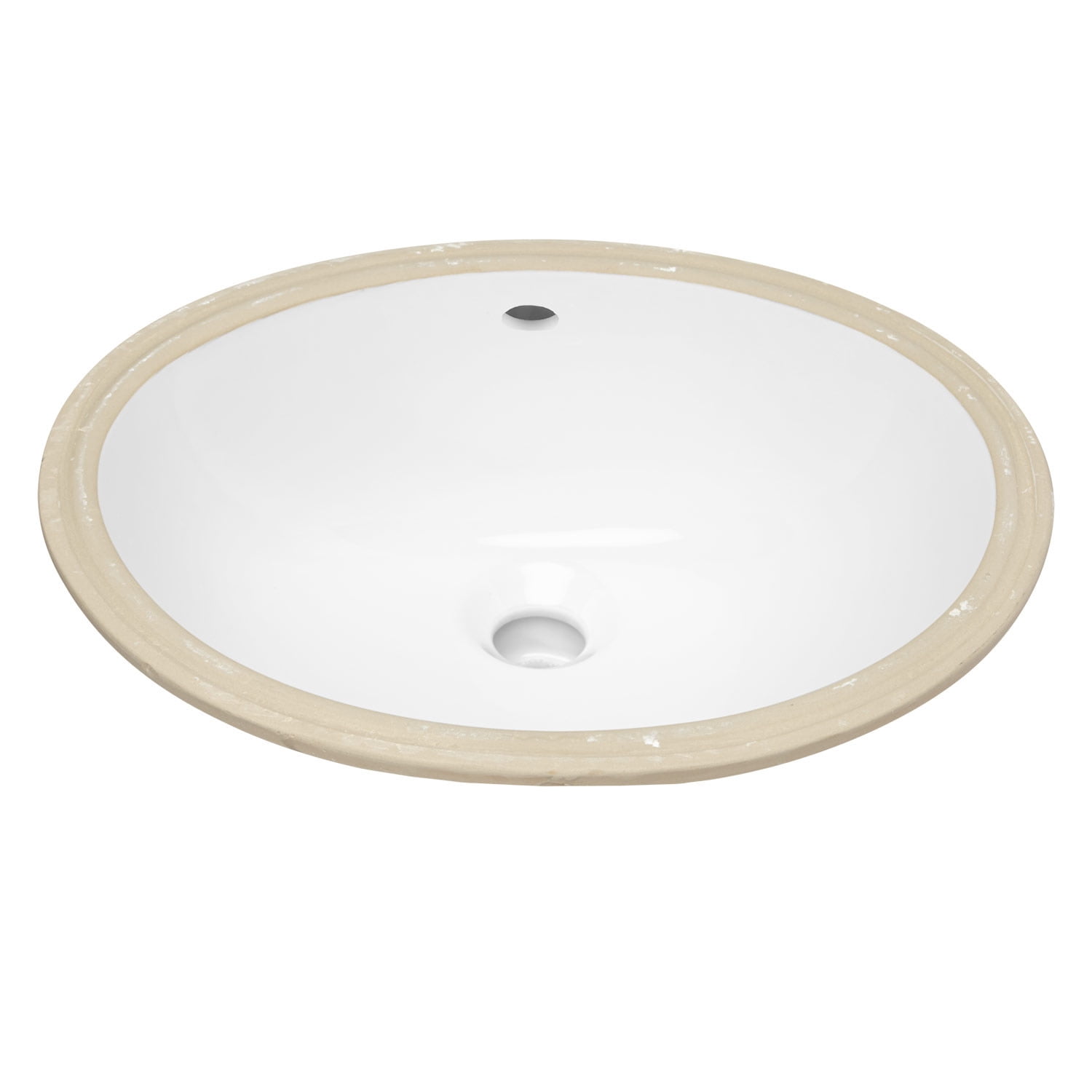 Signature Hardware 935426 18" Vitreous China Oval Undermount Bathroom Sink - White