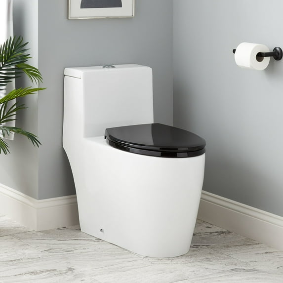 Signature Hardware 948420-E Sitka 1.28 Gpf One Piece Elongated Toilet - White