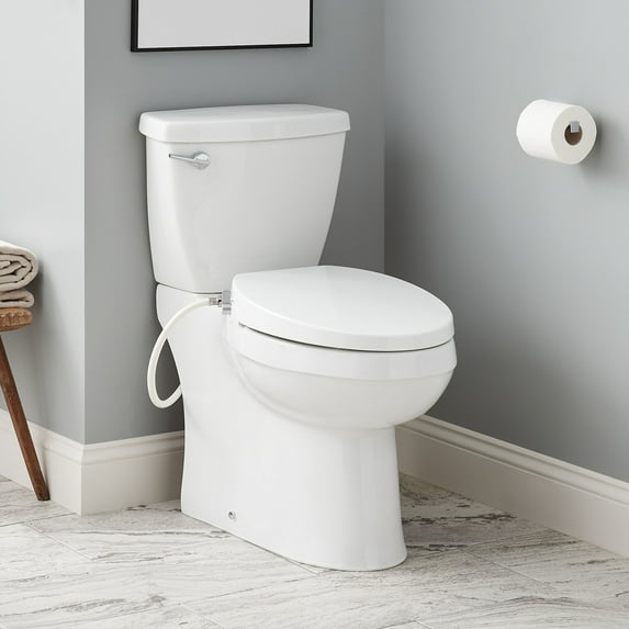 Signature Hardware 948428-B Bradenton 1.28 Gpf Two Piece Elongated Toilet - White