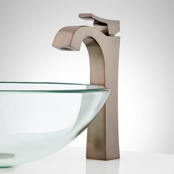 Signature Hardware 948606 Bronze Single Hole Bathroom Vessel Faucet in Bronze