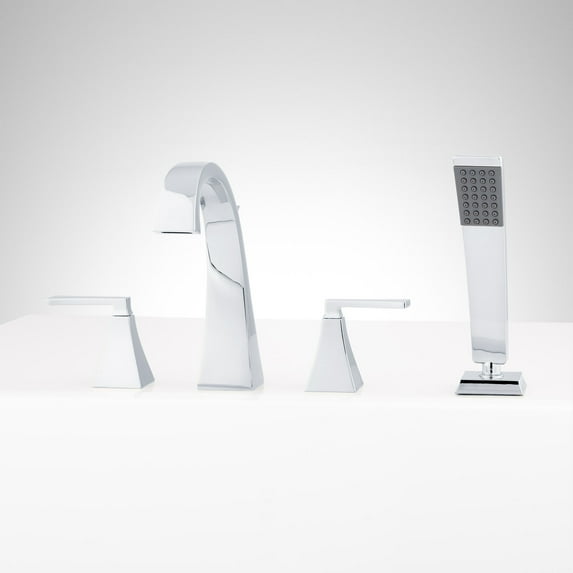 Signature Hardware 948686 Vilamonte Deck Mounted Roman Tub Filler Faucet - Chrome