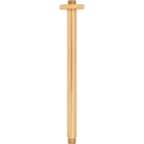Signature Hardware 948958-12 12" Round Ceiling-Mount Shower Arm - Gold