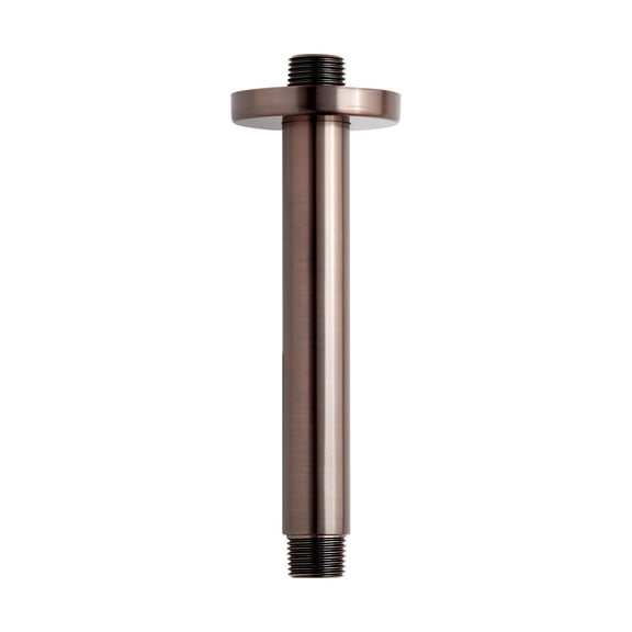 Signature Hardware 948958-6 6" Round Ceiling Mounted Shower Arm And Flange - Bronze