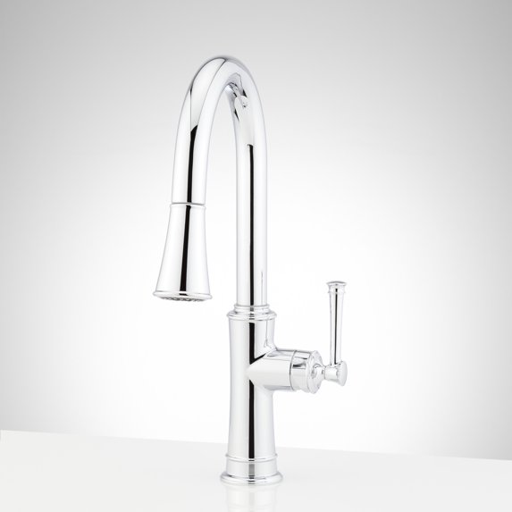 Signature Hardware 949052 Beasley 1.8 GPM Pull-Down Kitchen Faucet - Chrome