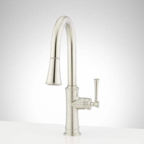 Signature Hardware Beasley 1.8 GPM Pull-Down Kitchen Faucet - Stainless Steel