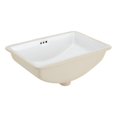 thumbnail image 1 of 18" Myers Rectangular Porcelain Undermount Bathroom Sink - White, 1 of 7