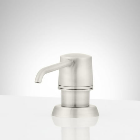 Signature Hardware Stainless Steel Deck Mounted Soap Dispenser