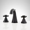 thumbnail image 1 of Signature Hardware Shwscbr801 Boca Raton 1.2 GPM Widespread Bathroom Faucet - Black, 1 of 4