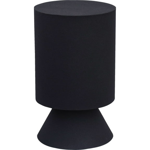Signature Home Collection 16.5" Matte Black Textured Oloria Stool
