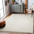 thumbnail image 1 of Signature Home Collection 2.5' x 10' Striped-Style Rectangular Area Throw Rug Runner - Gray, 1 of 6