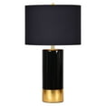 thumbnail image 1 of Signature Home Collection 29" Black and Gold Ceramic Table Lamp with Drum Shade, 1 of 1